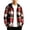 Red, variant on yillto Boys Plaid Jackets Flannel Hoodies Fall Fashion Long Sleeve Zip up Jacket Coat for Kids 5-15 Years