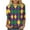 Z17-Multicolor-happy mardi gras shirt, variant on Fartey Mardi Gras Shirts for Women Fancy Mask Printed 3/4 Sleeve Crewneck Tops Pullovers Blouses 2025 Carnival Outfit