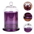 thumbnail image 6 of CATIEBYE 1Set Purple Glass Cup Cover Elegant Aroma Cup for Wedding Decor, 6 of 6
