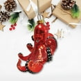 thumbnail image 3 of Pacific Octopus Blown Glass Christmas Ornament, Sea Animal Creature, 3 of 4
