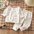 thumbnail image 2 of Duqingm Boys Pajamas Sets Girls Boys Pajamas Soft Viscose from Bamboo Long Sleeve Snug Fit Sleepwear Loungewear Long sleeve Pjs for Girls 6 9 12 18 24 Months 2T 3T 4T,5-6 Years, 2 of 6