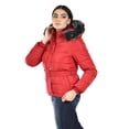 thumbnail image 2 of Chamarra con cinto y capucha desmontable Roman Fashion /Juvenil, 8380 (Rojo) rojo M, 2 of 5