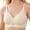 Beige, variant on Seamless Underwire Comfortable Full Cup Bra Hot Off The Shelf Bra Womens Bras No Underwire Front Closure, Size M