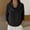 02-Black, variant on Women's Cowl Neck Waffle Knit Pullover Top, Solid Color Long Sleeve Casual Sweater, Soft Comfy Tunic for Daily Office Fall Wear 08-Pink XXL