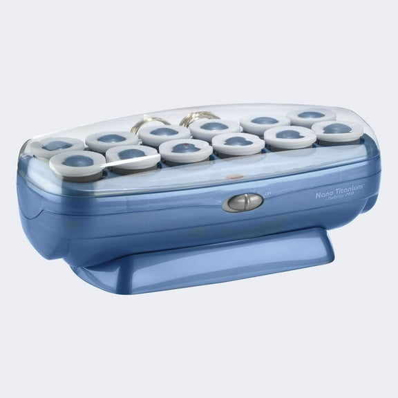 BaBylissPRO Nano Titanium Jumbo Hot Hair Rollers with Ceramic Core, 12 Count