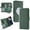 Dark green, variant on Phone Case for iPhone 17 Pro Max,PU Split Compatible with MagSafe Folio Flip Wallet Card Bag Magnetic Clasp Protective Phone Cover