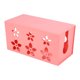 thumbnail image 1 of Caja de almacenamiento de enchufe práctico rosa, caja organizadora ordenada de cables de alambre (S), 1 of 2