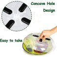 thumbnail image 2 of Food Microwave Lid With Magnet, 2 Pcs Hover Microwave Lid Magnetic Splash Guard Cover With Adsorbed Steam Vent Function Hy, 2 of 4