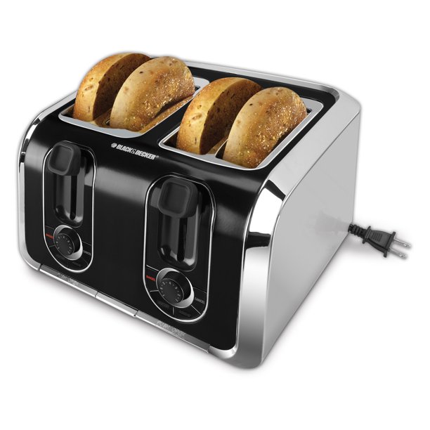 BLACK+DECKER 4Slice Toaster, TR1400SB