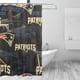 thumbnail image 3 of Cortina de ducha impermeable de secado rápido para baño Patriots, cortina de ducha con ganchos, decoración de fútbol americano, juego de cortinas de ducha para baño, plancha de 60 x 72 pulgadas, 3 of 8