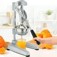 Cast Iron Manual Citrus Juicer – Heavy Duty Hand Press For Oranges, Lemons, Pomegranates, Non-Slip Base