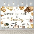 thumbnail image 6 of Coffee Baby Shower Decoration Backdrop, Something Sweet is Brewing Backdrop Banner Photography Props Brunch Tea Baby Shower Decorations for Coffee Theme Baby Shower Gender Reveal Party, 6 of 6