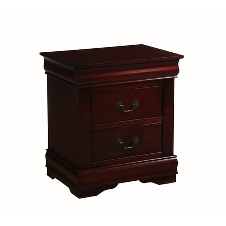 Acme Louis Philippe 2-Drawer Nightstand, Multiple Finishes