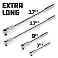 thumbnail image 5 of Powerbuilt 4 Piece 72 Tooth Pro Tech Long Reach Flex Head Ratchet Set with Contour Handles - 240238, 5 of 7