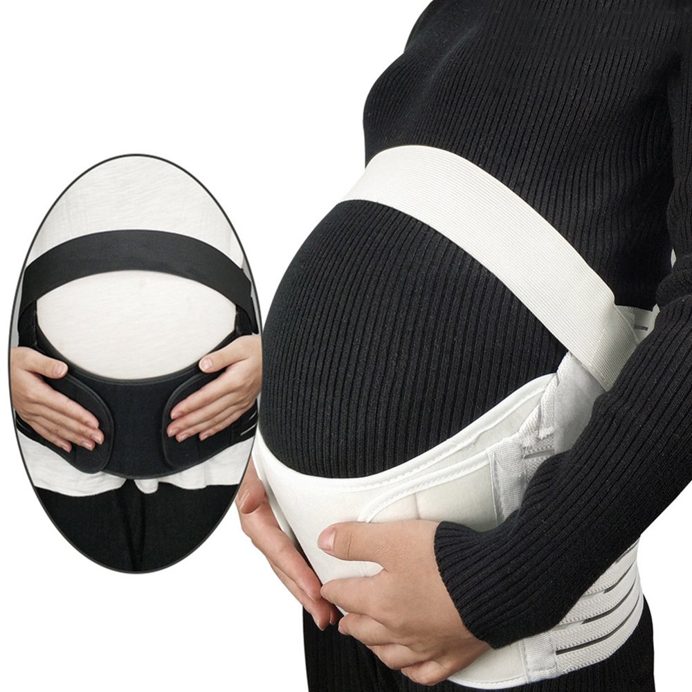 LYUMO Maternity Abdominal Binder, Elastic Adjustable Pregnant Woman