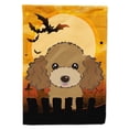 thumbnail image 1 of Bandera de casa de lona de caniche marrón de Halloween multicolor grande Caroline's Treasures BB1814CHF, 1 of 1
