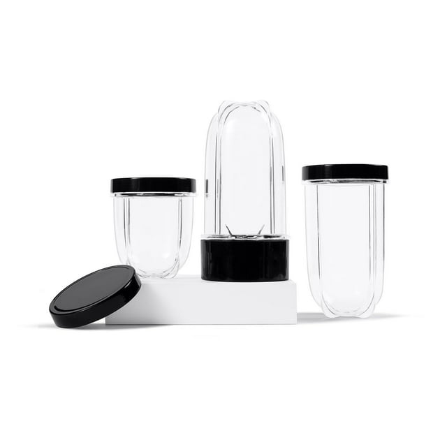 Magic Bullet Deluxe Kit de mejora, negro, licuadora de alimentos de 12 onzas, apto para lavaplatos
