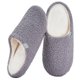 thumbnail image 1 of Zapatillas para hombre y mujer, mocasines suaves y acogedores, de espuma viscoelástica, ligeras, de forro polar, antideslizantes, cálidas y cómodas, de felpa, para interiores, 1 of 9