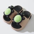 thumbnail image 5 of Hessimy Slippers for Girls Boys, Kids House Slides Sandals Shower Bathroom Non-Slip Open Toe House slippers Beach slipperstoddler kids(Black,11), 5 of 6