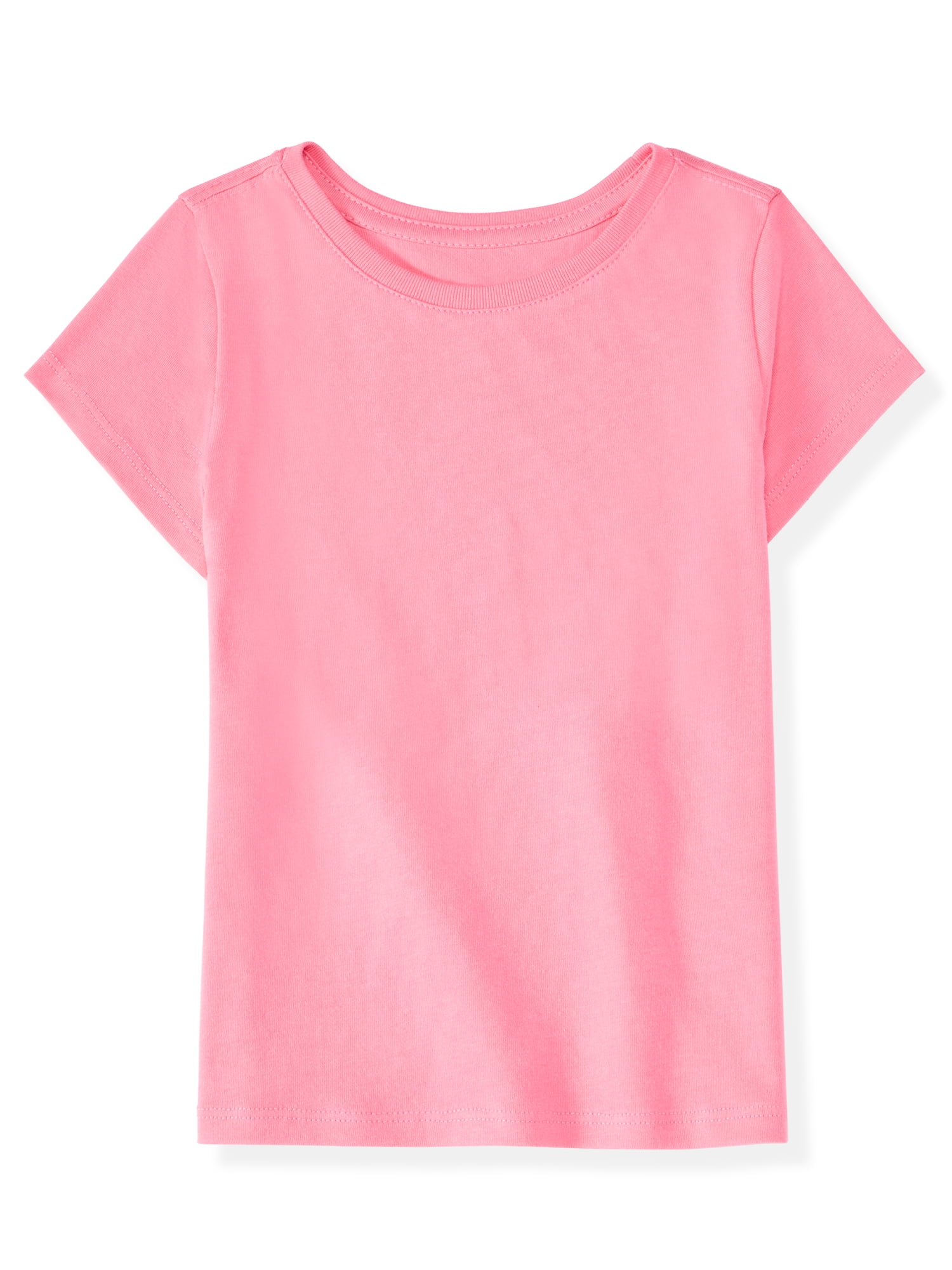 Garanimals Newborn, Baby & Toddler Girl Cotton Short-Sleeve Solid T-Shirts, 3-Pack, Sizes 0-6T