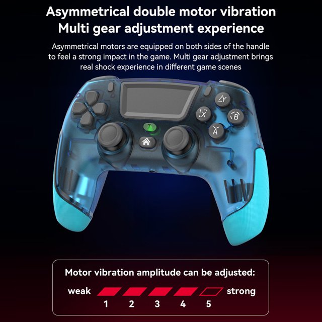 Controlador de juego de 6 ejes Controlador de Gamepad de vibración de motor dual para interruptor PS4 NS Tmvgtek Para estrenar