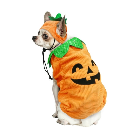 Best Furry Friends Costume for Dogs or Cats, Jack-O-Lantern Pumpkin, Medium