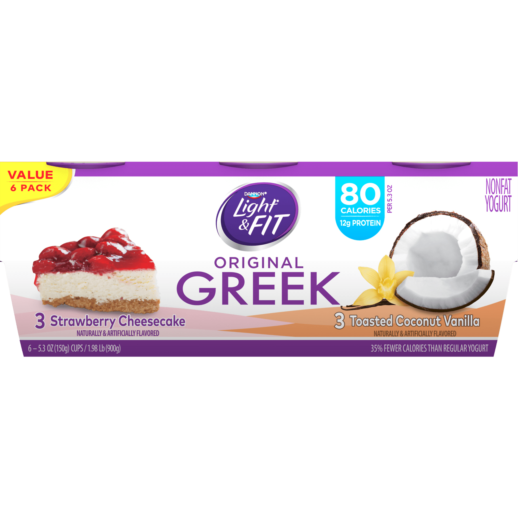 Dannon Light And Fit Strawberry Cheesecake Yogurt Nutrition Facts