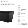 thumbnail image 3 of Concorde Wall Hung Toilet Bowl, Matte Black, 3 of 14