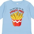 thumbnail image 4 of Inktastic I'm Just Here for the French Fries Boys or Girls Long Sleeve Toddler T-Shirt, 4 of 5