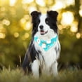 thumbnail image 2 of 2 Packs Square Dog Bandana Christmas Santa Claus Blue Printing Pet Drool Bibs Adjustable Kerchief Scarf Set for Small Medium Large Puppy Cat Pets, 2 of 6
