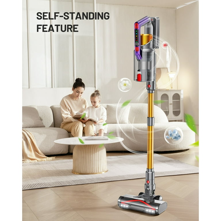 AZVKEA Cordless Vacuum Cleaner 550W 55KPA 60Mins Stick Vacuum