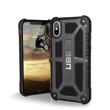 UPC 858329007077 product image for UAG iPhone X Monarch Feather-Light Rugged [Graphite] Military Drop Tested iPhone | upcitemdb.com
