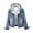 Light blue, variant on Winter ! Denim Jacket Women Jean Jackets Women Plus Fleece Jackets Long-sleeve Slim-fits Jacket Blouse Coat