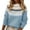 Blue, variant on Fair Isle Sweaters for Women Slouchy Knit Sweater Winter Fashion Cable Weaving Long Sleeve Comfortable Warm Pullover Tops 2026 Blue L