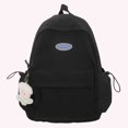 thumbnail image 5 of Bolsas de nailon para niños y niñas, versátil mochila escolar, mochila de viaje (negro), 5 of 5