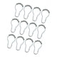 thumbnail image 3 of de cortina de ducha con anillo deslizante de rodillo de Metal, piezas decorativas para baño, 12 Uds. 2 piezas, 3 of 8