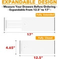 thumbnail image 3 of SpaceAid Bamboo Dresser Drawer Dividers 6 Pack, 4.65“ High Adjustable 12.5“-17” Drawer Organizers for Clothing, White, 3 of 7