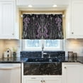 thumbnail image 5 of Yayeee Kitchen Curtains Light Filtering 27"x24" Rod Pocket Short Cafe Window Panel, Gothic Floral Print, 5 of 7