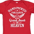 thumbnail image 4 of Inktastic Handpicked for Earth by My Great Aunt in Heaven Boys or Girls Baby Bodysuit, 4 of 5