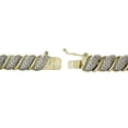 thumbnail image 2 of 18K Gold Plated 1ct TDW Diamond Fancy Design Tennis Bracelet, 2 of 3