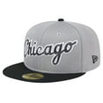 thumbnail image 3 of Men's New Era Gray Chicago White Sox Pivot Mesh 59FIFTY Fitted Hat, 3 of 5