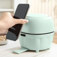 thumbnail image 4 of Clearance!Press Type Mini Office Desktop Trash Bin with Lid & Phone Rack-Creative Small Bedside Storage Bin,Detachable Bedroom Trash Can, 4 of 6