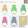 thumbnail image 5 of Outdoor Wooden Rocking Chair, Patio Log Rustic Adirondack Porch Rocker, All Weather Solid Wood Rocker Chair with High Back & Slatted Seat for Indoor, Backyard, Garden (Set of 2, Natural), 5 of 8