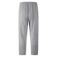 thumbnail image 5 of Men's Pants Big and Tall 54x30 Solid Color Tight Waist Drawstring Pocket Casual Sports Pants Active Fit, 5 of 9