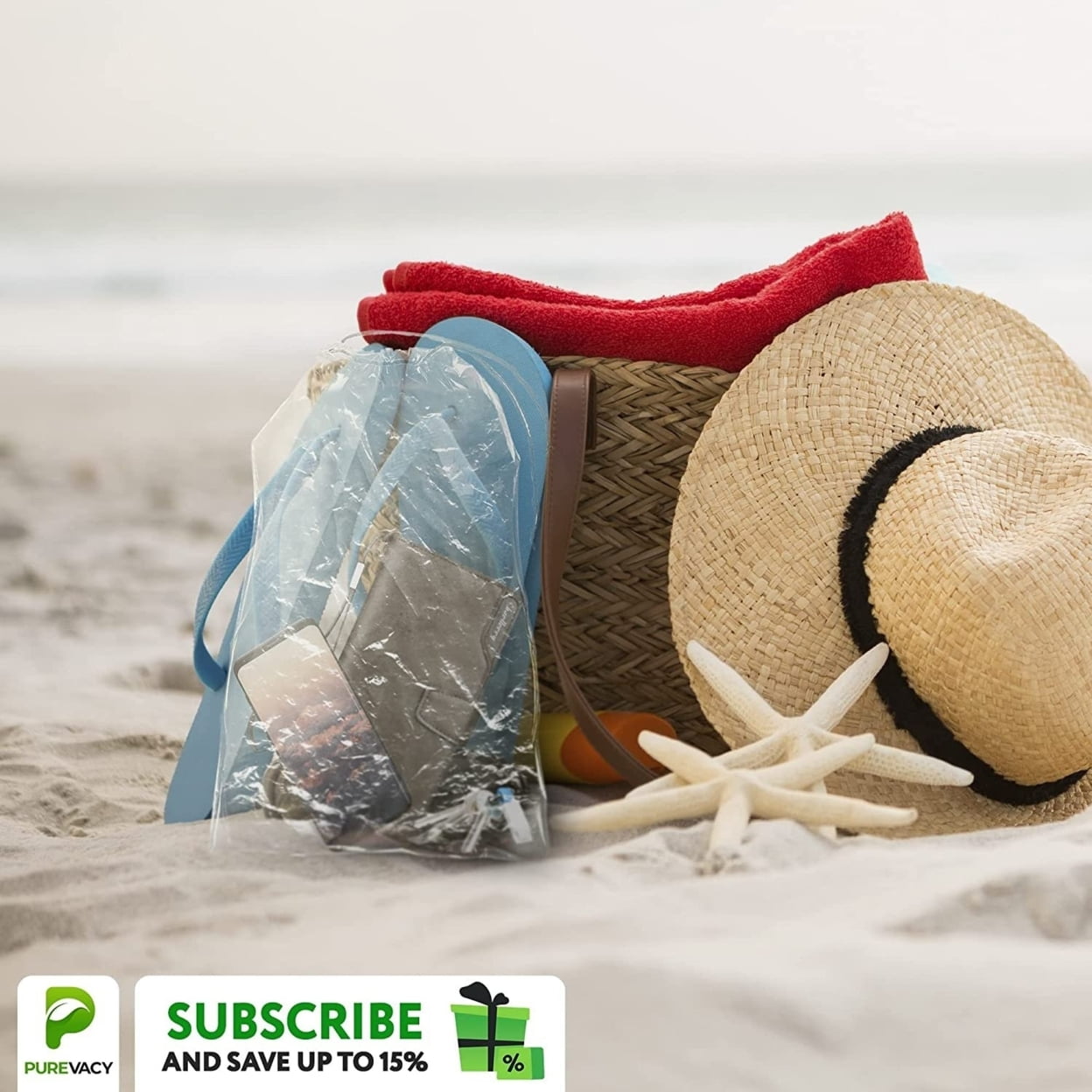 Travel Shoe Bags 12" x 16.5" in Bulk. Pack of 1000 Clear Pla