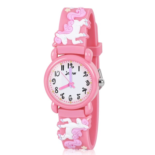 Juguetes De Regalo Para Niños Para Niñas De 3, 4, 5, 6 Y 7 Años, Relojes Para Niñas Pequeñas, Regalos De Cumpleaños Para Niñas De 3 A 8 Años, Espalda Rosa Claro