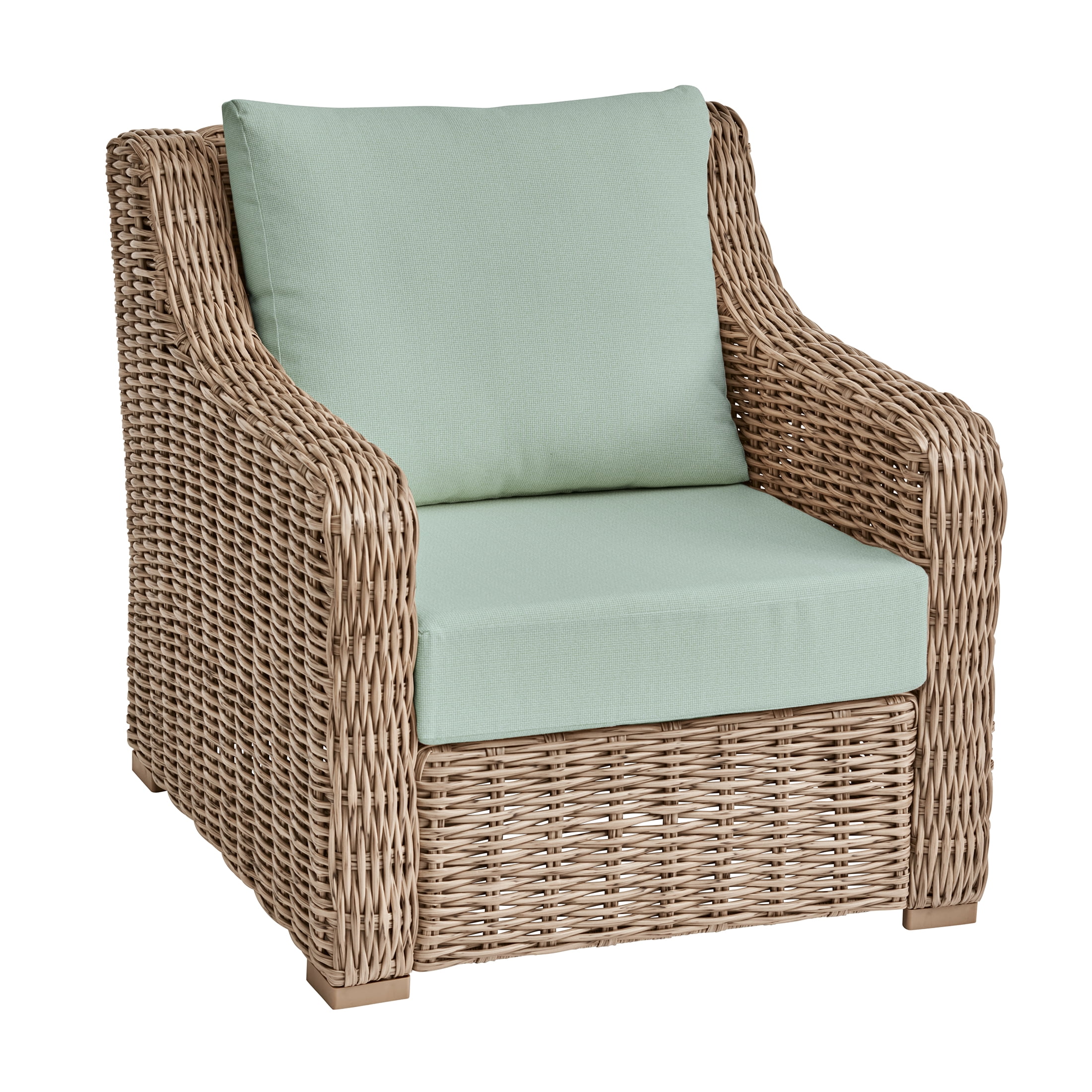 Better Homes & Gardens 24"x 24" Premium Green Outdoor 2 Piece Deep Seat Cushion