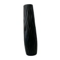 thumbnail image 3 of Jarrón de piso alto, florero, elegante, moderno, rústico, minimalista, regalo, decoración del hogar para Negro, 3 of 9