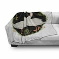 thumbnail image 3 of Goose Soft Flannel Fleece Throw Blanket, Retro Style Composition of an Animal Couple in Love Wearing Hats Along Flowers, Cozy Plush for Indoor and Outdoor Use, 70" x 90", Multicolor, by Ambesonne, 3 of 6