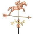 thumbnail image 1 of Good Directions Jumping Horse & Rider Weathervane, Pure Copper, 1 of 1